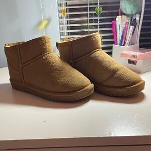 Cozy Tan Kids Boots